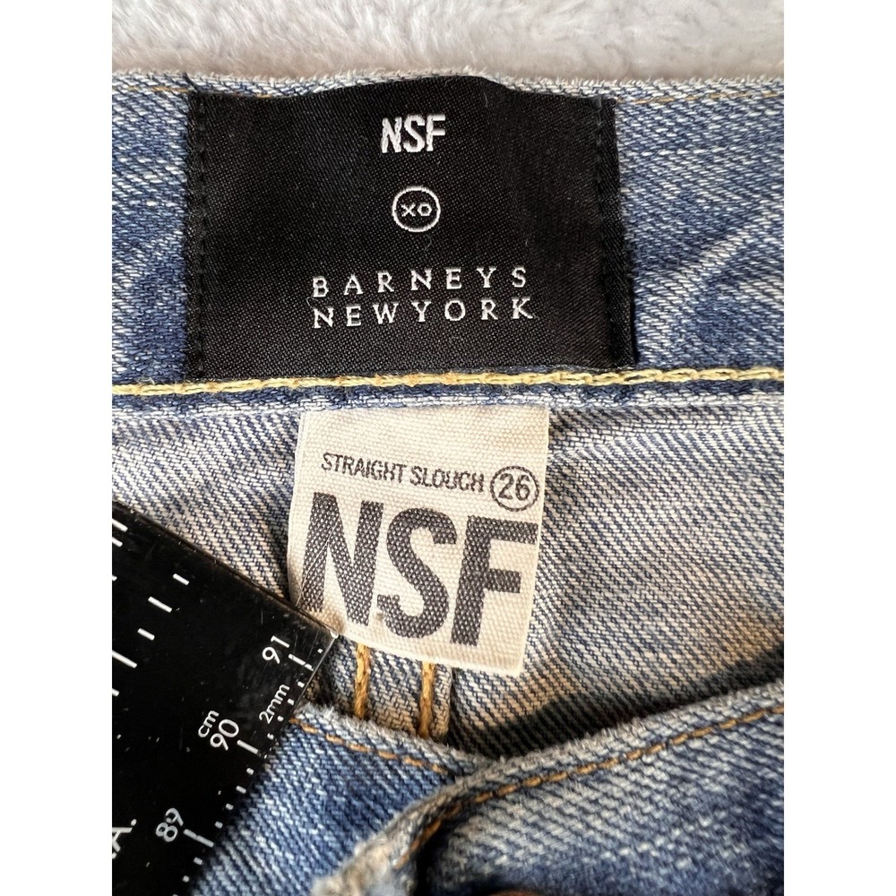 Nsf Straight Slouch Patchwork Button Fly Jeans Wo… - image 5